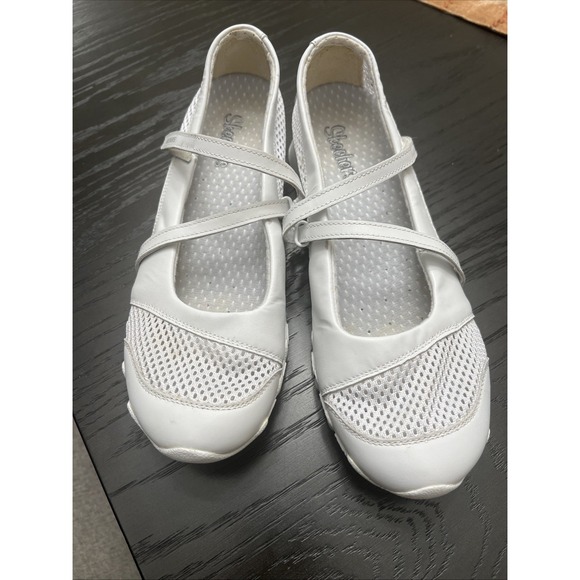 womens skechers size 8.5 slip on straps 648 - Picture 1 of 8